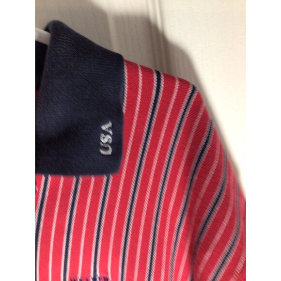 Vintage Ivy Crew Explorer USA Red White Blue XL Polo - Picture 7 of 16